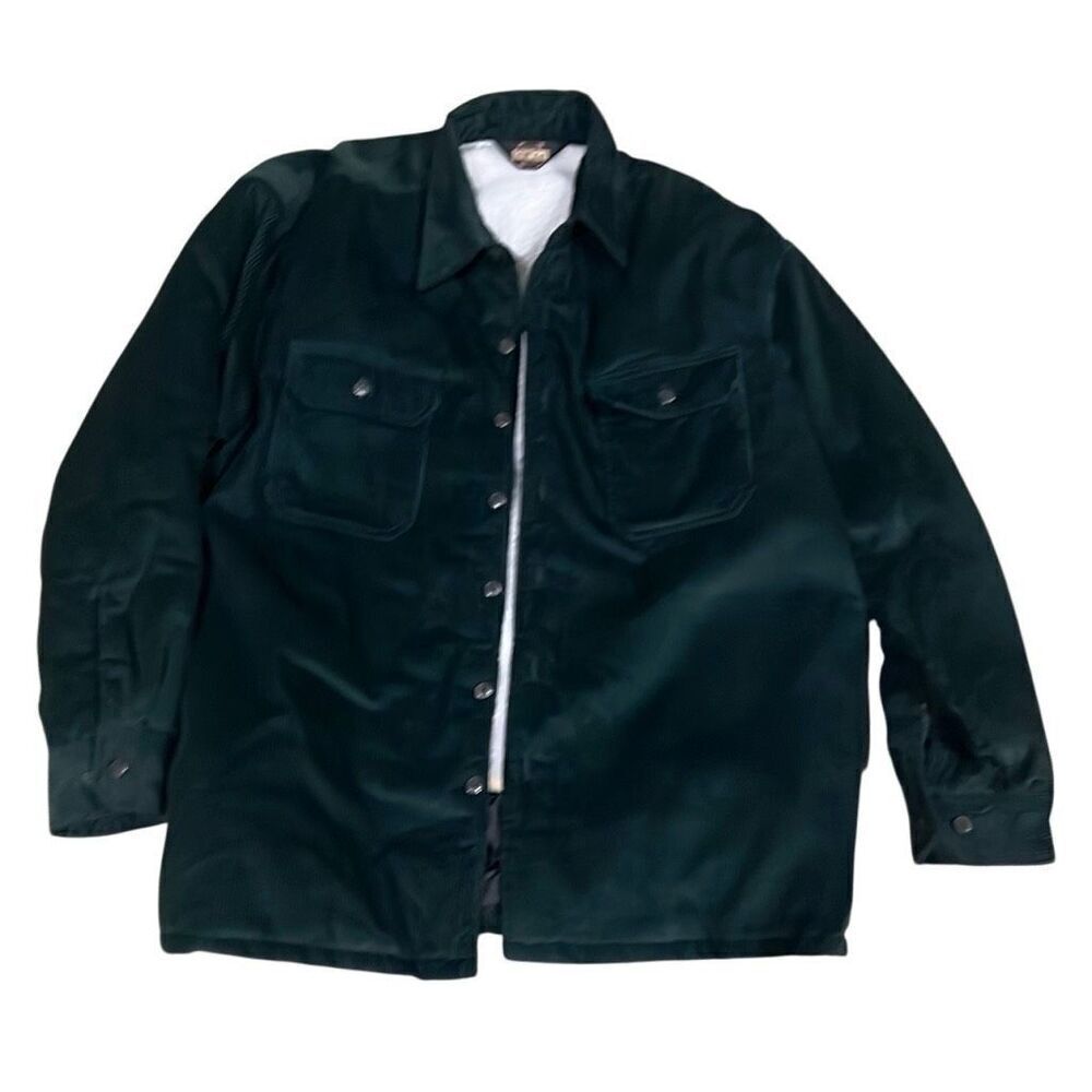 Guide Gear Men’s XL Hunter Green Corduroy and Inside White Fleece Warm Barn Jack